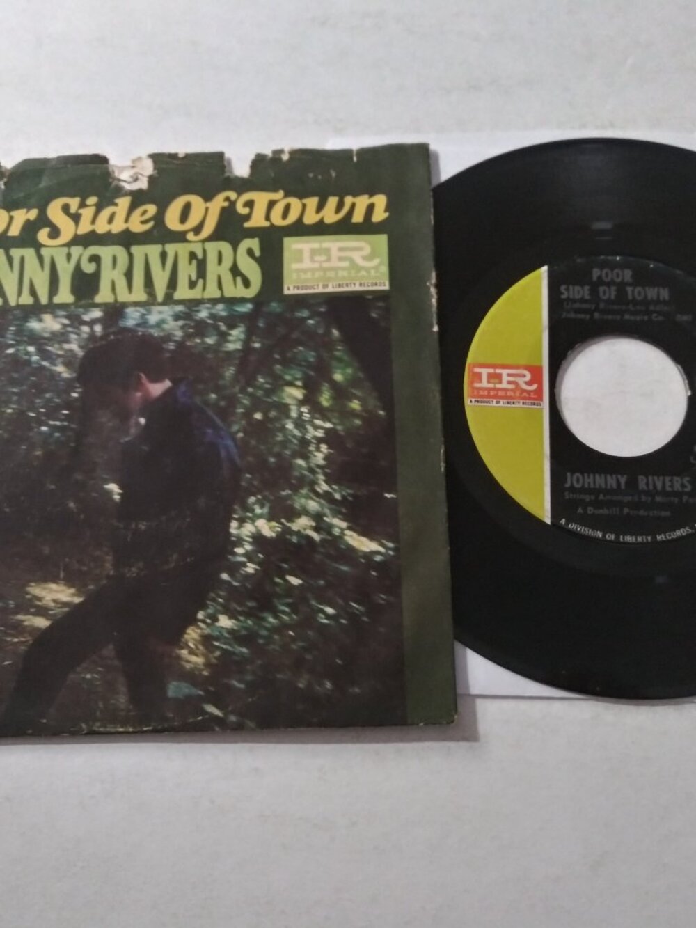 Johnny Rivers - Poor Side Of Town VG Original Liberty 45RPM IM-66205 Record 1966